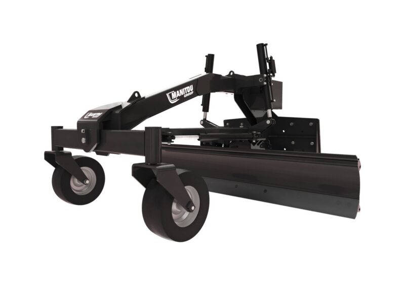 Grader blade with side shift